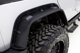 Lund 07-17 Jeep Wrangler FX-Flat Textured Elite Series Fender Flares w/Black Bolts - Black (4 Pc.)