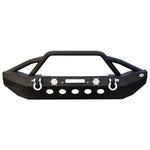 DV8 Offroad 07-18 Jeep Wrangler JK/JL FS-8 Mid Length Steel Front Bumper w/ LED Lights