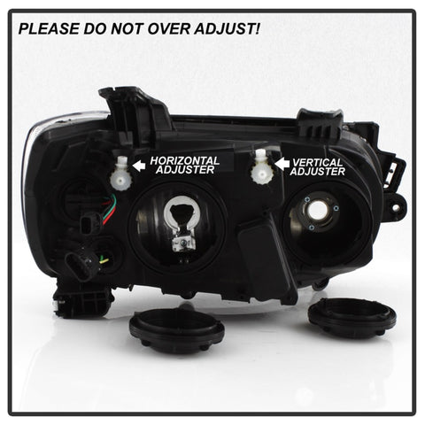 xTune 12-15 Chevy Sonic Driver Side Halogen Headlight - Black OEM Left (HD-JH-CSON12-BK-L)