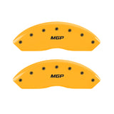 MGP 4 Caliper Covers Engraved Front & Rear MGP Yellow Finish Black Char 2007 Buick Lucerne