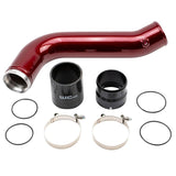 Wehrli 2020+ Chevrolet 6.6L L5P Duramax Passenger Side 3.5in Intercooler Pipe - Metallic Candy Red