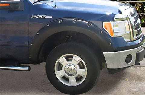 Stampede 2009-2014 Ford F-150 67.0/78.8/97.4in Bed Ruff Riderz Fender Flares 4pc Smooth