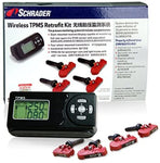 Schrader TPMS Retrofit Kit - Battery Operated Display - Fits Most Vehicles without OE TPMS
