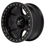 RBP 50R Cobra 18x9.0 5x114.3 BP / 5.5 BS 10mm Offset 78mm CB (Hub Centric) Black w/Black Ring Wheel