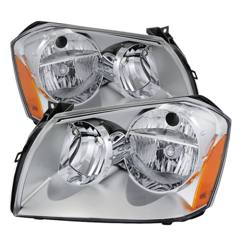 Xtune Dodge Magnum 05-07 Crystal Headlights Chrome HD-JH-DMAG05-AM-C