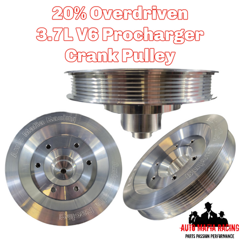 20% Overdriven Procharger Crank Pulley for 2011-2017 3.7L V6 Mustangs
