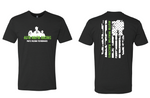 Mafia Tri Blend Distressed Flag T-shirt  (Green)