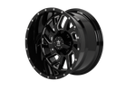 RBP 65R Glock 22x12 5x127/139.7 BP / 4.75 BS -44mm Offset 78mm CB Gloss Black Machined Grooves Wheel
