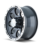 ION Type 174 16x8 / 8x165.1 BP / -5mm Offset / 130.8mm Hub Black/Machined Wheel