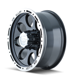 ION Type 174 16x8 / 8x165.1 BP / -5mm Offset / 130.8mm Hub Black/Machined Wheel