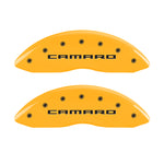 MGP 4 Caliper Covers Engraved Front & Rear Gen 5/Camaro Yellow finish black ch