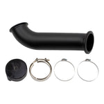 Wehrli 04-07 Dodge Ram Cummins 4in Down Pipe - w/ High Mount S400 Turbo & 2nd Gen Manifold