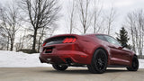 Corsa 2015 Ford Mustang GT 5.0 3in Cat Back Exhaust, Black Dual 4.5in Tip (Xtreme)