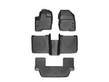 WeatherTech 09-11 Ford Flex Front/Rear/and Rear Floorliners - Black