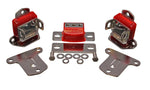 Energy Suspension 67-72 Chevrolet Camaro Red Motor and Transmision Mounts; Chrome Finish