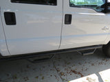 RBP RX-7 Step Bars 99-16 F250/350/450/550 Super Duty Crew Cab 6.75ft. Box - Black