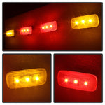 Xtune Dodge Ram 10-14 Dually 2 Red LED 2 Amber LED Fender Lights 4pcs Clear ACC-LED-DR10-FL-C