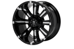 RBP 94R 22x12 8x170 BP / 4.75 BS -44mm Offset 129mm CB (Hub Centric) Black w/Chrome Inserts Wheel