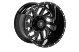 RBP 65R Glock 22x14 5x127/139.7 BP / 4.5 BS -76mm Offset 78mm CB Gloss Black Machined Grooves Wheel