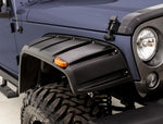 Lund 07-17 Jeep Wrangler RX-Rivet Smooth Elite Series Fender Flares w/SS Bolts - Black (4 Pc.)