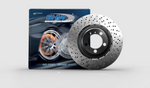 SHW 20-21 Porsche Carrera/Carrera S Front Left Drilled-Dimpled Lightweight Brake Rotor