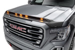 AVS 2019 GMC Sierra 1500 Aeroskin Low Profile Hood Shield w/ Lights - Black