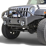 DV8 Offroad 07-18 Jeep Wrangler JK/JL FS-1 Full Length Steel Front Bumper