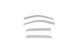 AVS 15-18 Dodge RAM 1500 Crew Cab Ventvisor Color Match Deflectors 4pc - Bright Silver Metallic