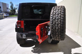 DV8 Offroad 07-18 Jeep Wrangler RS-2 Single Action Rear Bumper & Tire Carrier w/ Bearing