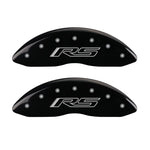 MGP 4 Caliper Covers Engraved Front & Rear Gen 5/RS Black finish silver ch