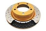 DBA 05-07+ Lotus Elise Front/Rear Drilled & Slotted 5000 Series 2 Piece Rotor Assembled w/ Gold Hat