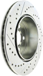 StopTech Select Sport 2011-2012 Dodge Challenger RT Drilled and Slotted Rear Left Brake Rotor