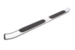 Lund 07-17 Chevy Silverado 1500 Ext. Cab (Excl. 11-17 Diesel) 5in. Oval Bent Nerf Bars - Chrome