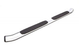 Lund 07-17 Chevy Silverado 1500 Ext. Cab (Excl. 11-17 Diesel) 5in. Oval Bent Nerf Bars - Chrome
