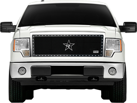 RBP RX-5 Halo Series Studded Frame 1pc. Grille 09-14 Ford F-150 (Except Harley Edition) - Black