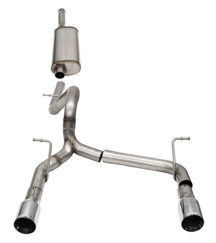 Corsa 18-21 Jeep Wrangler JLU 3.6L 2.75in Sport Cat-Back Exhaust w/ 4in Tip