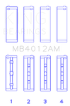 King Toyota 5VZFE Crankshaft Main Bearing Set