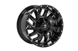 RBP 65R Glock 20x10 5x114.3 BP / 5 BS / -12mm Offset 78mm CB Gloss Black w/Machined Grooves Wheel