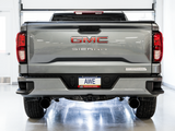 AWE Tuning 4th Gen GM 1500 5.3L 0FG Catback Split Rear Exit (Flat Bumper) - Quad Diamond Tips