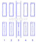 King Ford 370ci/429ci/460ci 16v OHV Crankshaft Main Bearing Set (Set of 5)