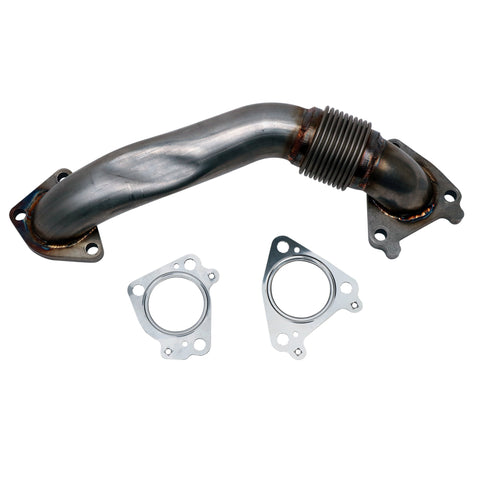 Wehrli 01-16 Chevrolet 6.6L Duramax 2in Stainless Passenger Side Up Pipe w/Gaskets (Single Turbo)