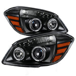 Xtune Chevy Cobalt 05-10 Halo Projector Headlights Black PRO-JH-CCOB05-LED-BK