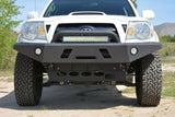 DV8 Offroad 05-15 Toyota Tacoma Front Bumper Winch Ready - Black Powdercoat