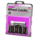McGard Wheel Lock Nut Set - 5pk. (Cone Seat Tuner) M14X1.5 / 22mm Hex / 1.648in OAL - Black