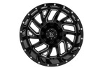 RBP 65R Glock 22x12 5x127/139.7 BP / 4.75 BS -44mm Offset 78mm CB Gloss Black Machined Grooves Wheel
