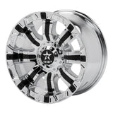 RBP 94R 18x10 8x170 BP / 5.5 BS 0mm Offset 129mm CB (Hub Centric) Chrome w/Black Inserts Wheel