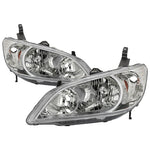 xTune 04-05 Honda Civic (Excl Hatchback/Si) OEM Style Headlights - Chrome (HD-JH-HC04-4D-AM-C)