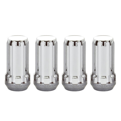 McGard SplineDrive Lug Nut (Cone Seat) M14X1.5 / 1.935in. Length (4-Pack) - Chrome (Req. Tool)