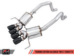 AWE Tuning 14-19 Chevy Corvette C7 Z06/ZR1 (w/o AFM) Touring Edition Axle-Back Exhaust w/Black Tips