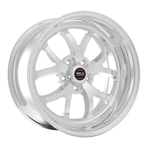 Weld S76 17x7 / 5x115 BP / 2.2in. BS Polished Wheel (High Pad) - Non-Beadlock